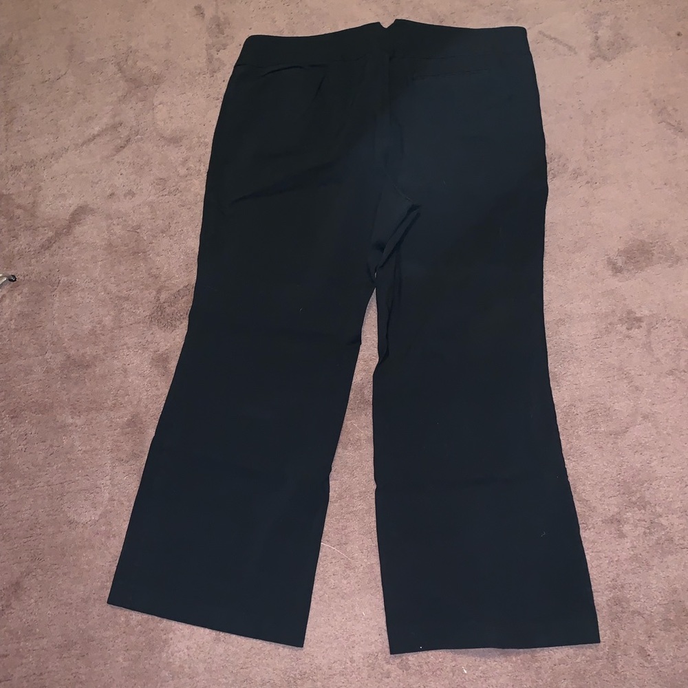 Lane Bryant Petite boot flare short stretch slacks